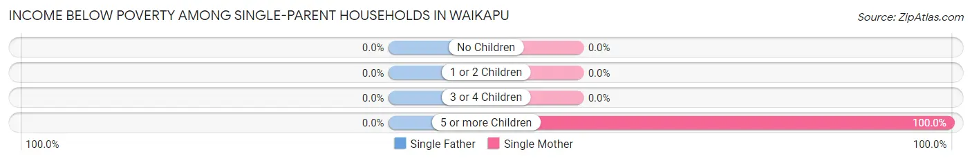 Income Below Poverty Among Single-Parent Households in Waikapu