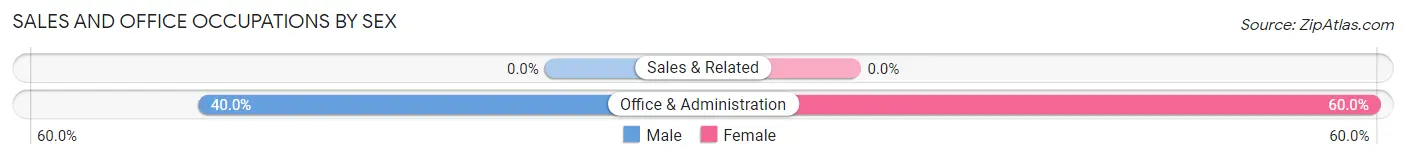 Sales and Office Occupations by Sex in Braddyville