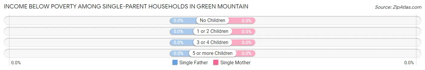 Income Below Poverty Among Single-Parent Households in Green Mountain