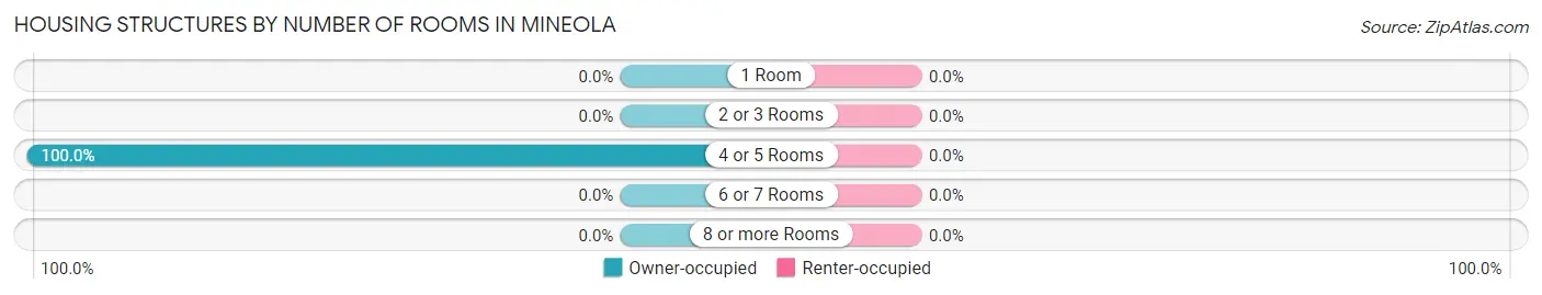 Housing Structures by Number of Rooms in Mineola