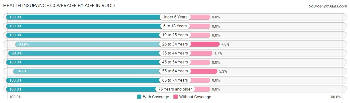 Health Insurance Coverage by Age in Rudd