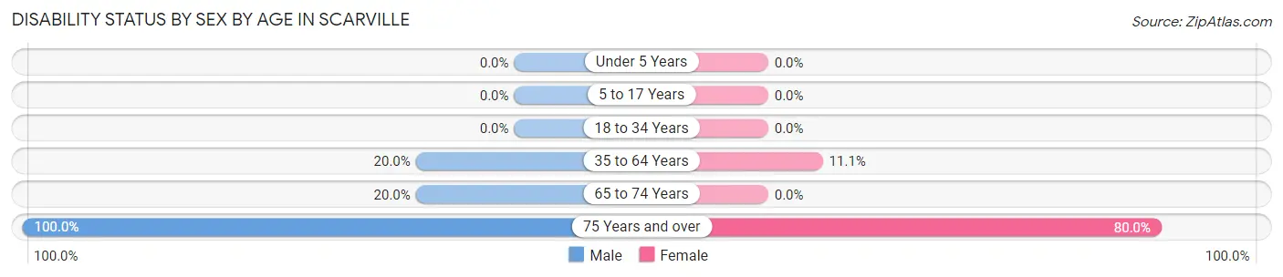 Disability Status by Sex by Age in Scarville