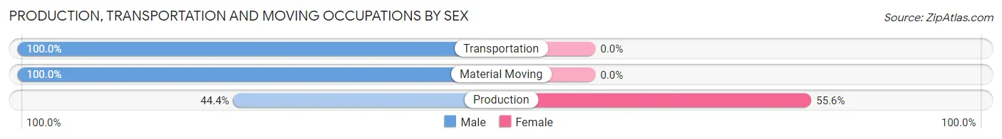 Production, Transportation and Moving Occupations by Sex in Welton