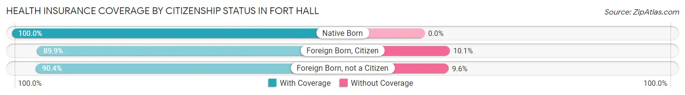 Health Insurance Coverage by Citizenship Status in Fort Hall
