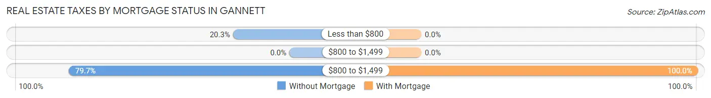 Real Estate Taxes by Mortgage Status in Gannett