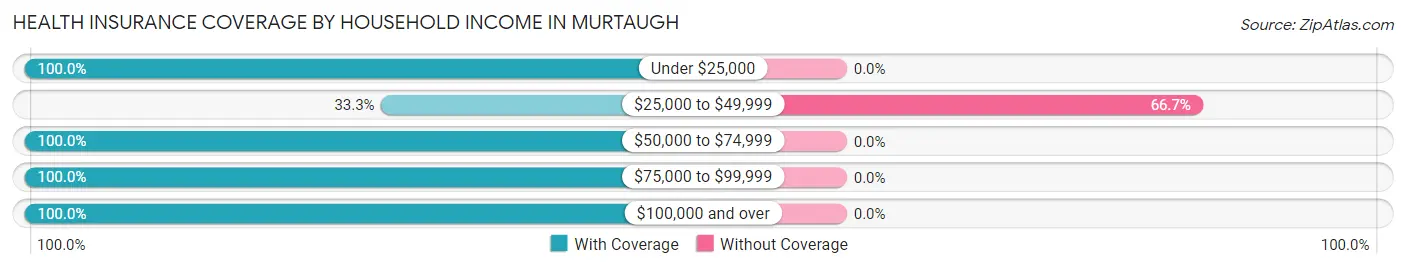 Health Insurance Coverage by Household Income in Murtaugh