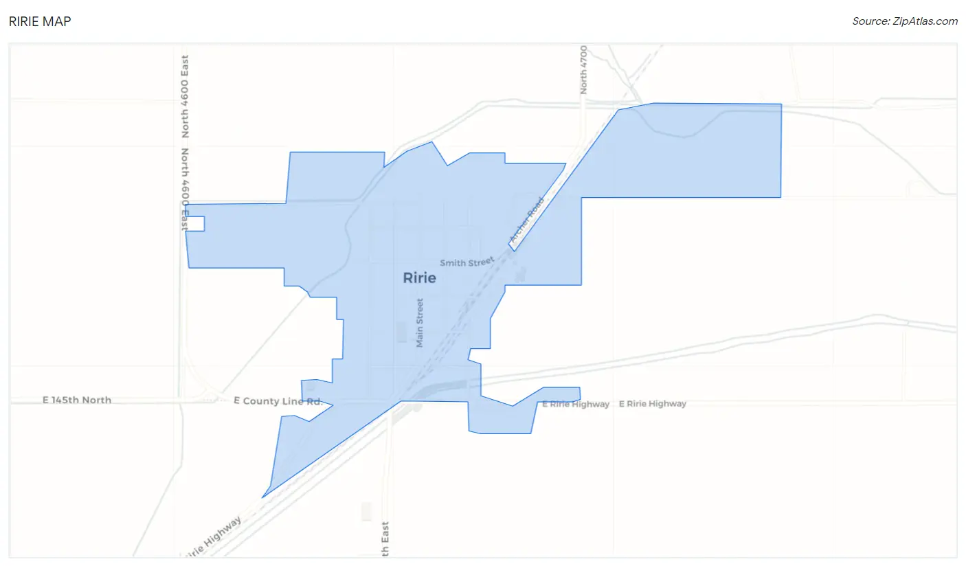 Ririe Map