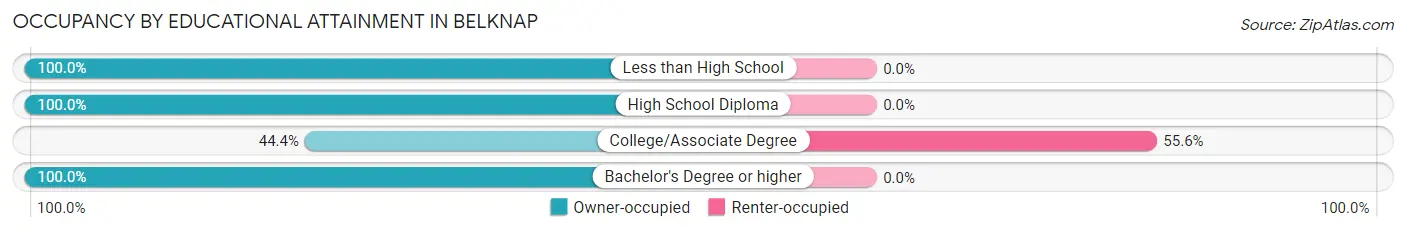 Occupancy by Educational Attainment in Belknap