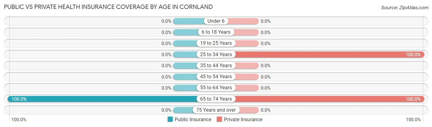 Public vs Private Health Insurance Coverage by Age in Cornland