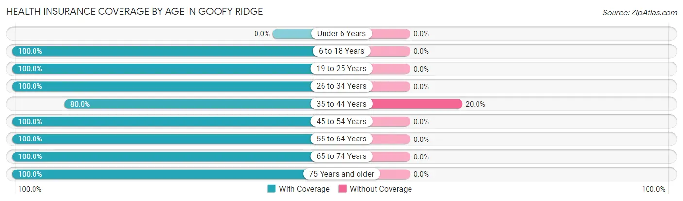 Health Insurance Coverage by Age in Goofy Ridge