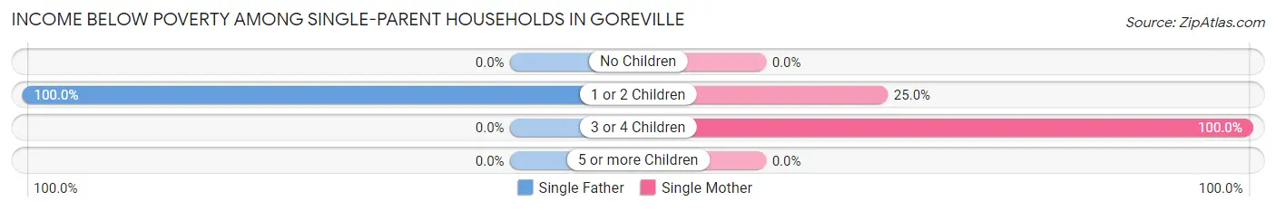 Income Below Poverty Among Single-Parent Households in Goreville