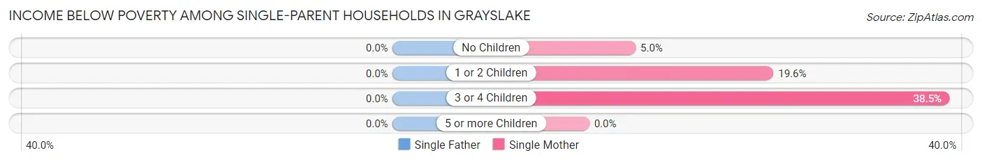 Income Below Poverty Among Single-Parent Households in Grayslake