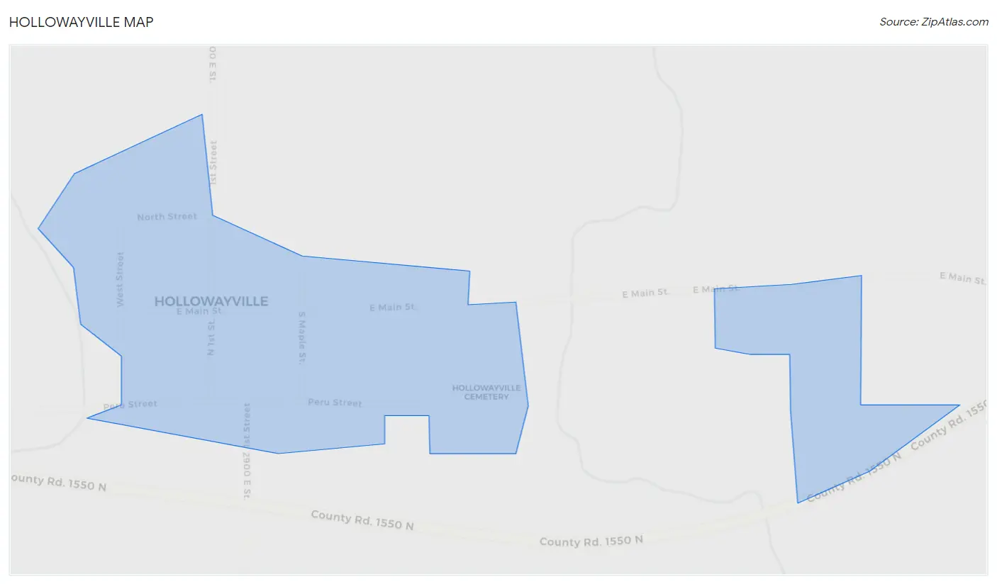 Hollowayville Map