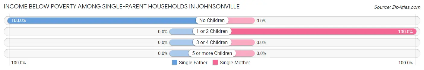 Income Below Poverty Among Single-Parent Households in Johnsonville