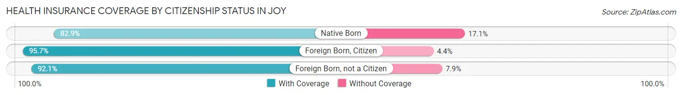 Health Insurance Coverage by Citizenship Status in Joy