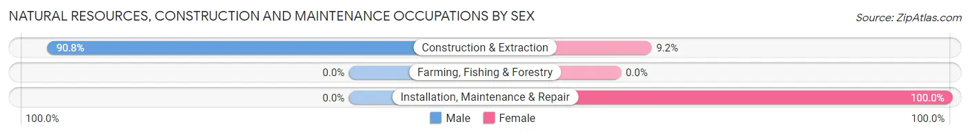 Natural Resources, Construction and Maintenance Occupations by Sex in Lake Catherine
