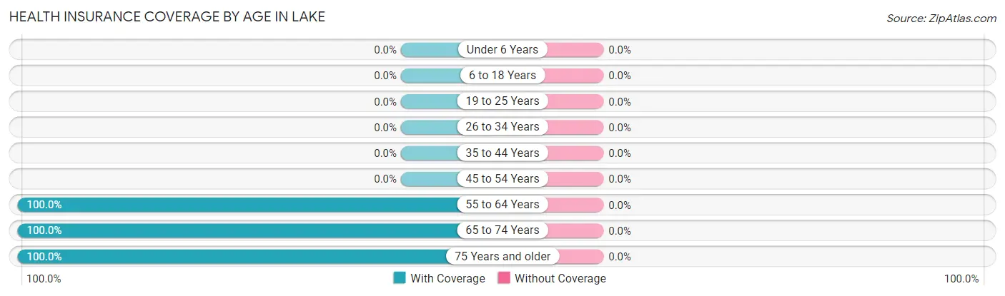 Health Insurance Coverage by Age in Lake
