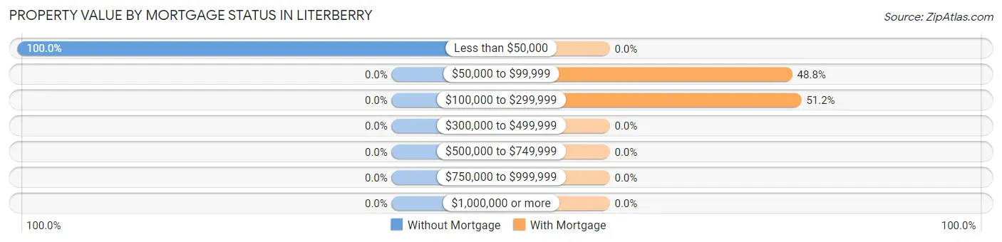 Property Value by Mortgage Status in Literberry