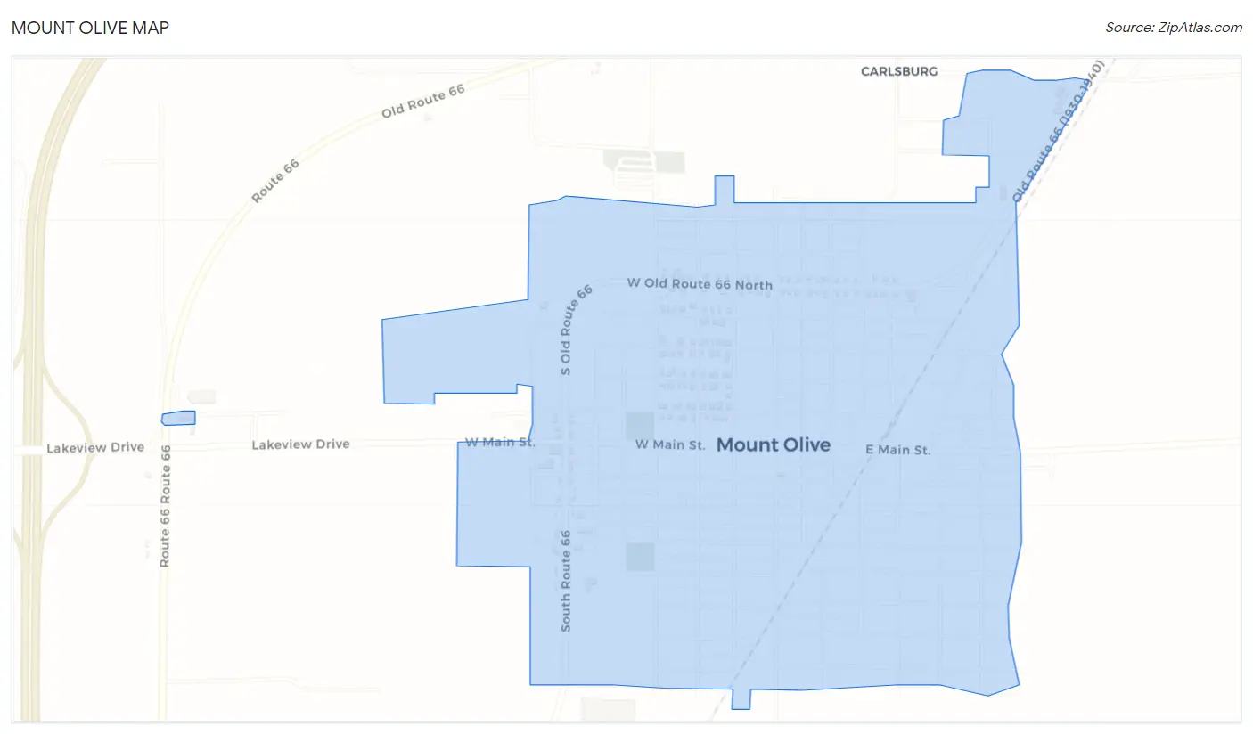 Mount Olive Map
