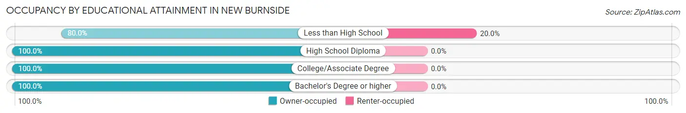 Occupancy by Educational Attainment in New Burnside