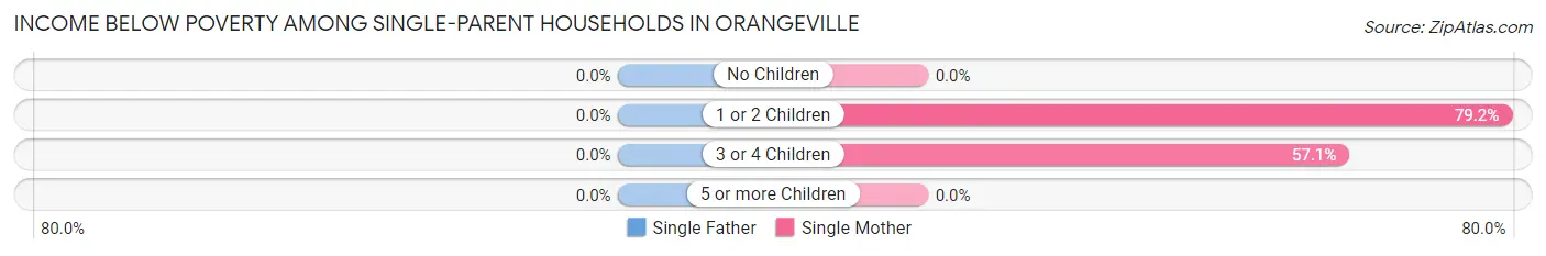 Income Below Poverty Among Single-Parent Households in Orangeville
