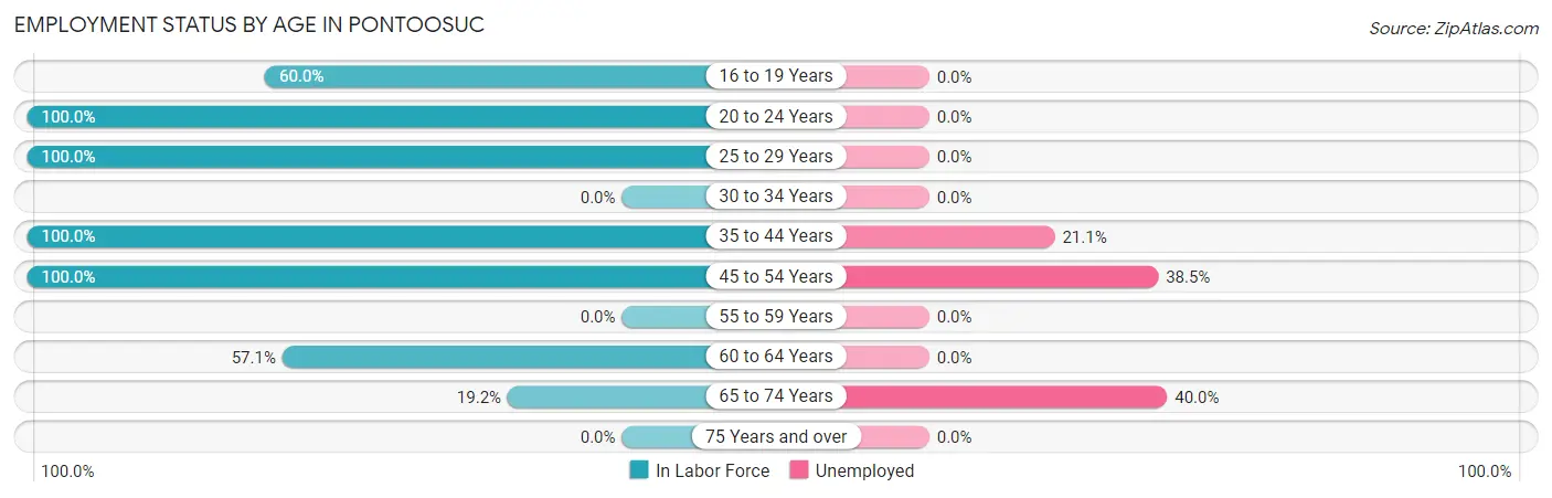 Employment Status by Age in Pontoosuc