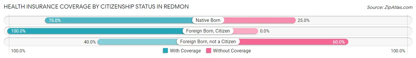 Health Insurance Coverage by Citizenship Status in Redmon