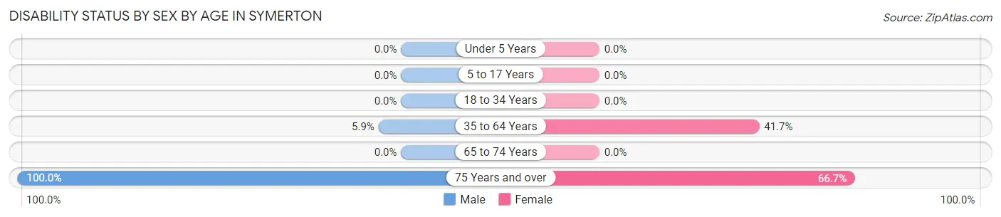 Disability Status by Sex by Age in Symerton