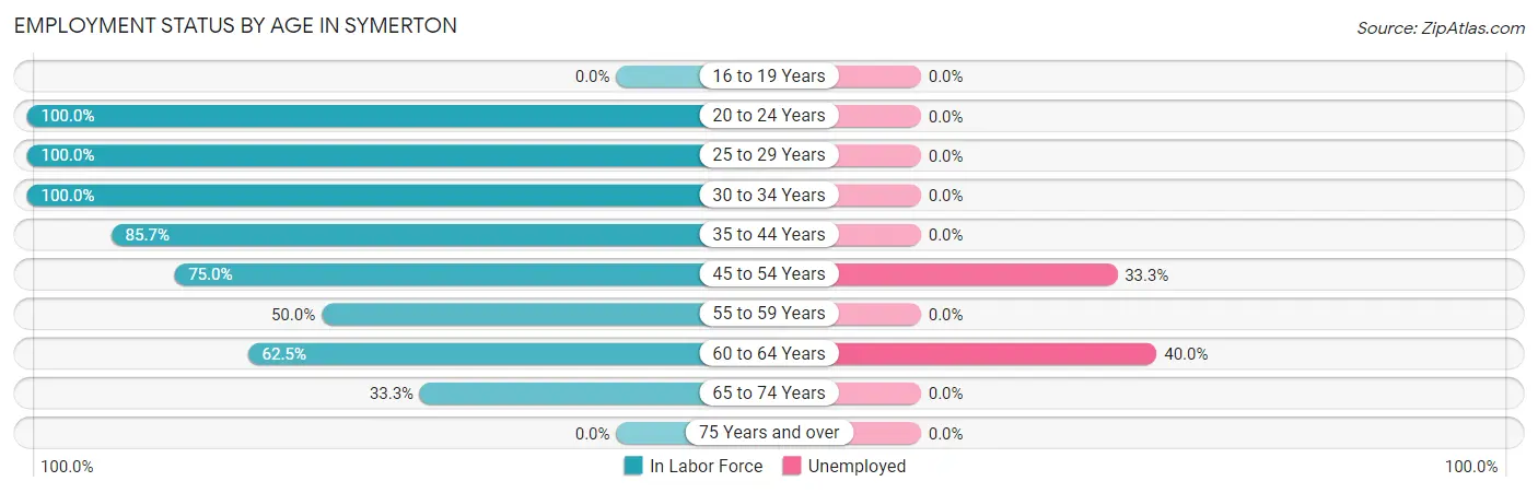 Employment Status by Age in Symerton