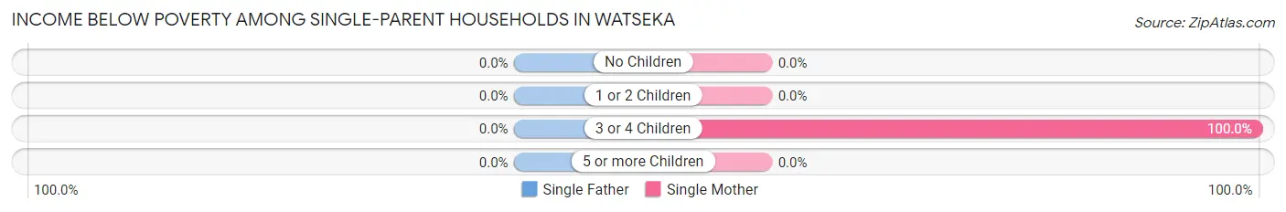 Income Below Poverty Among Single-Parent Households in Watseka