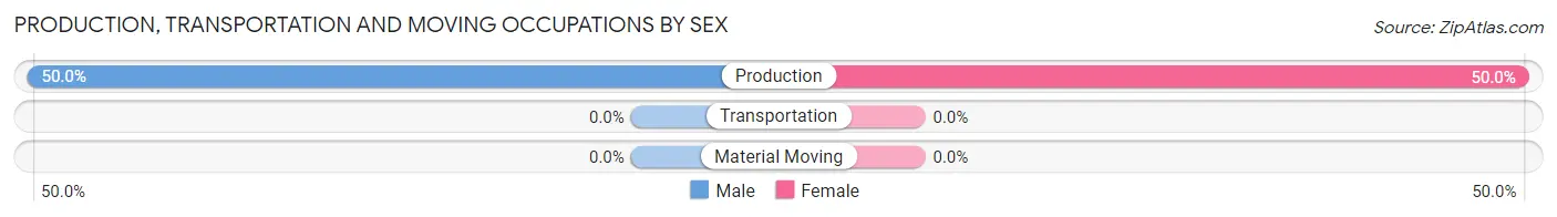 Production, Transportation and Moving Occupations by Sex in Americus