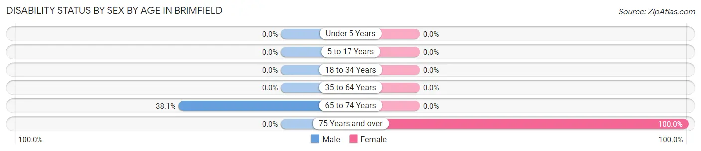 Disability Status by Sex by Age in Brimfield