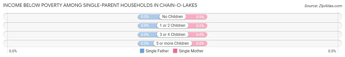Income Below Poverty Among Single-Parent Households in Chain-O-Lakes