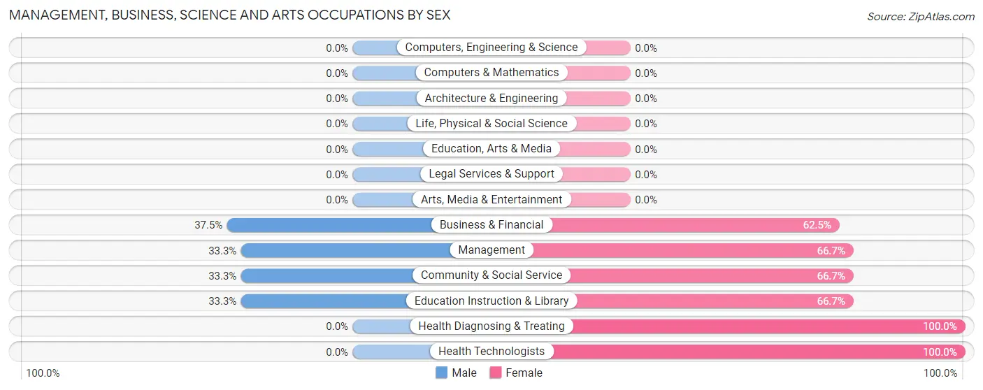 Management, Business, Science and Arts Occupations by Sex in Economy