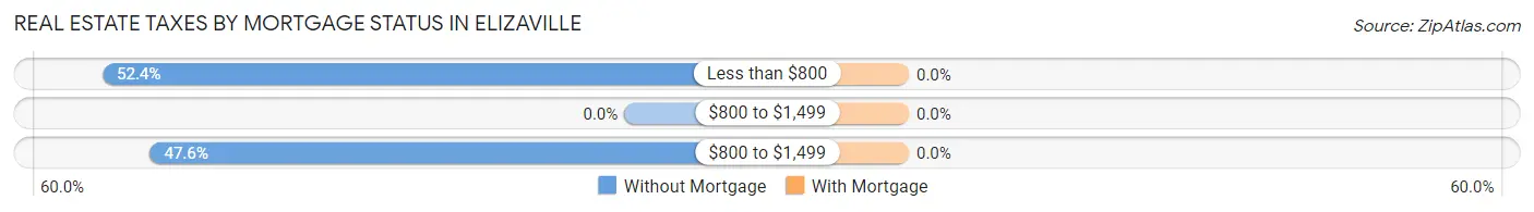 Real Estate Taxes by Mortgage Status in Elizaville
