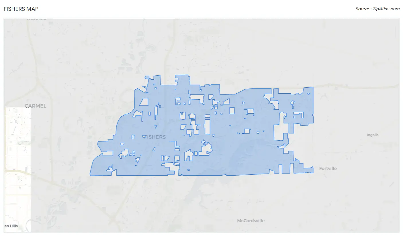 Fishers Map