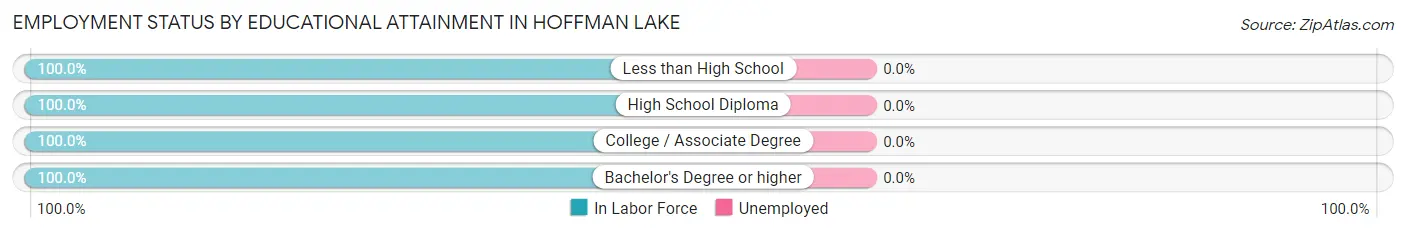 Employment Status by Educational Attainment in Hoffman Lake