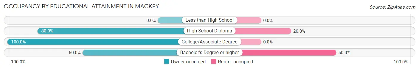 Occupancy by Educational Attainment in Mackey