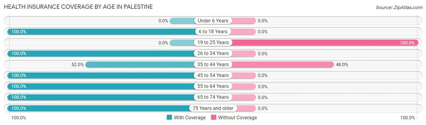 Health Insurance Coverage by Age in Palestine