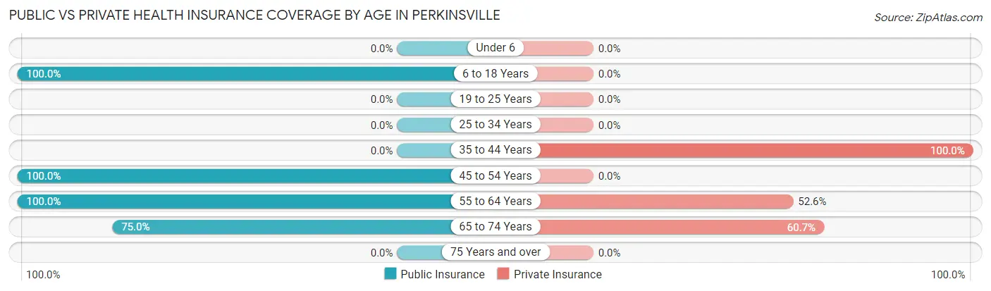 Public vs Private Health Insurance Coverage by Age in Perkinsville