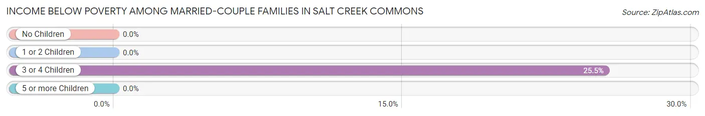 Income Below Poverty Among Married-Couple Families in Salt Creek Commons