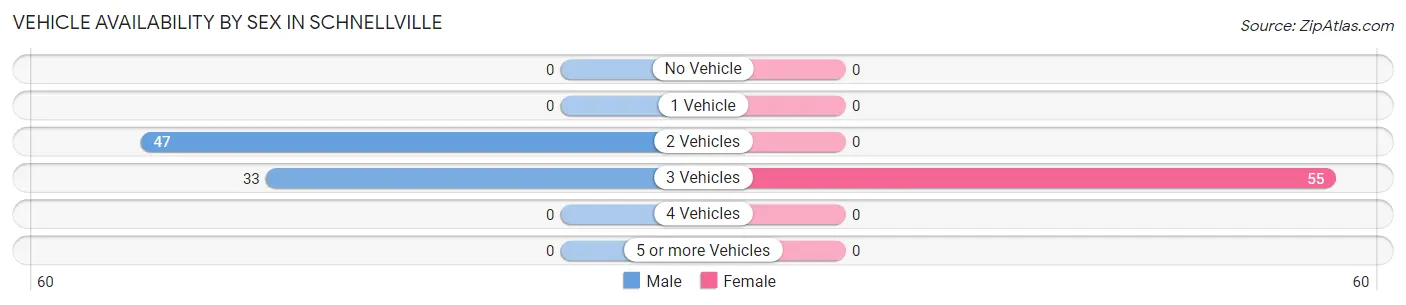 Vehicle Availability by Sex in Schnellville