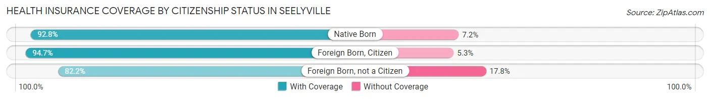 Health Insurance Coverage by Citizenship Status in Seelyville