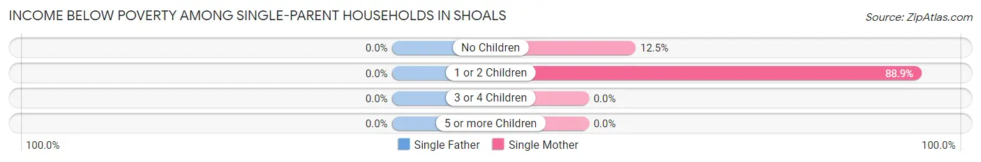 Income Below Poverty Among Single-Parent Households in Shoals