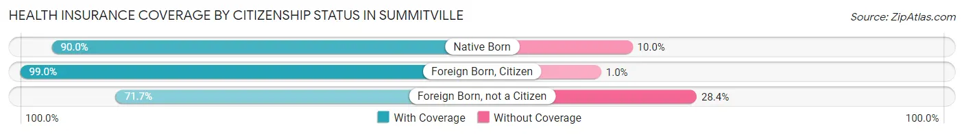 Health Insurance Coverage by Citizenship Status in Summitville