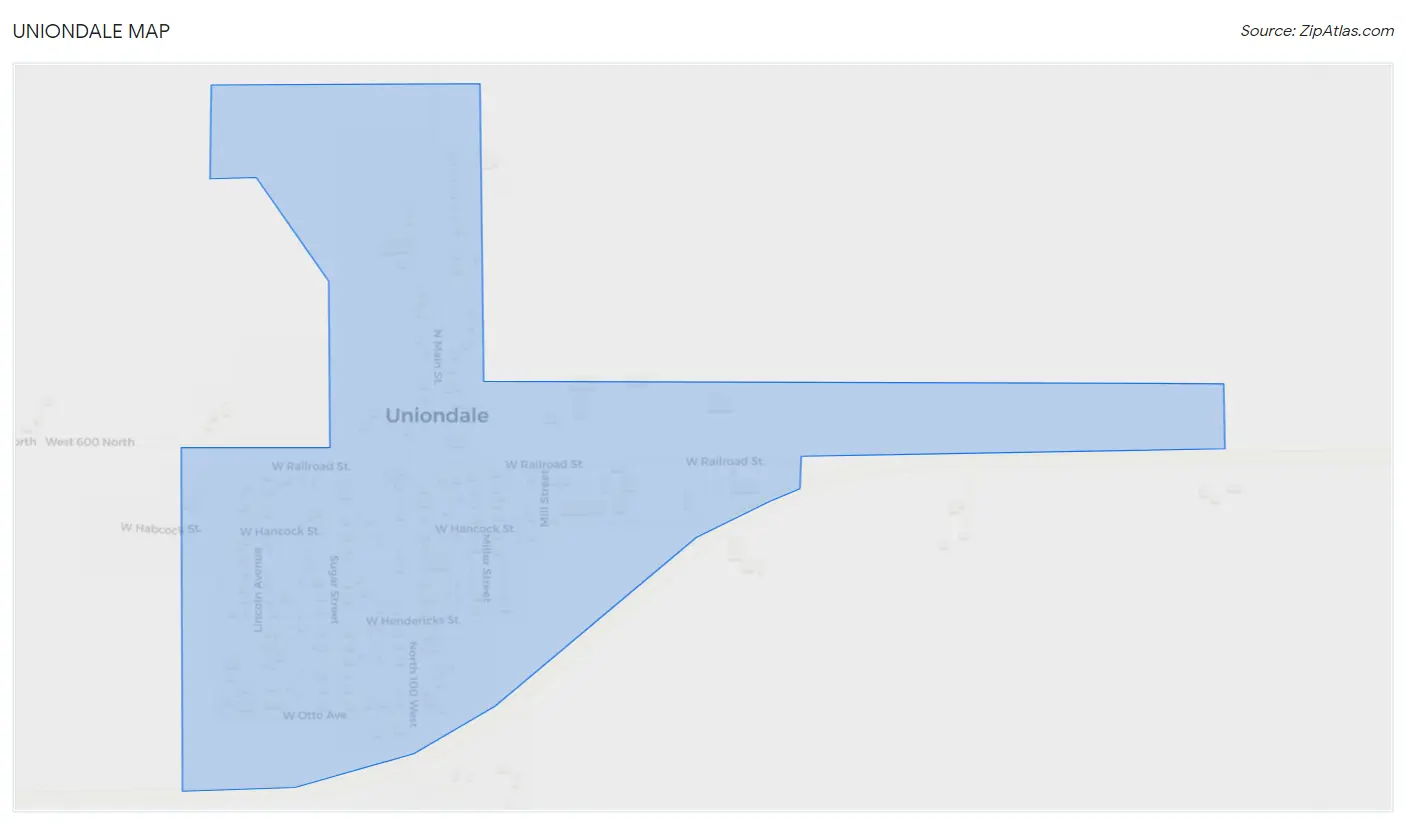 Uniondale Map