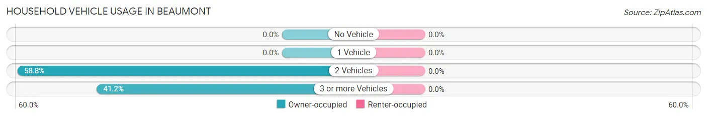 Household Vehicle Usage in Beaumont