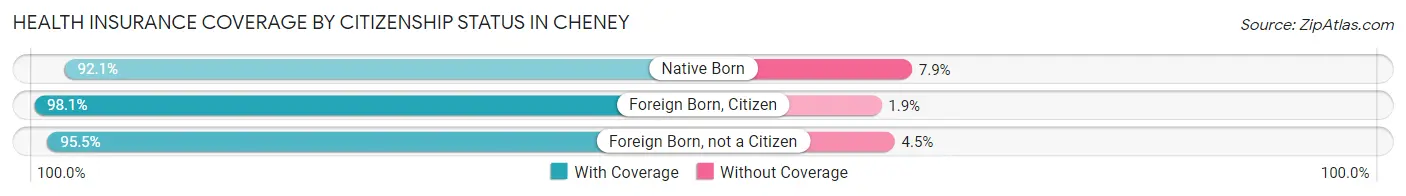 Health Insurance Coverage by Citizenship Status in Cheney