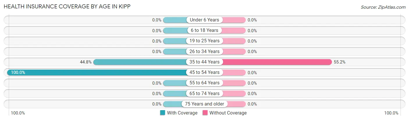 Health Insurance Coverage by Age in Kipp