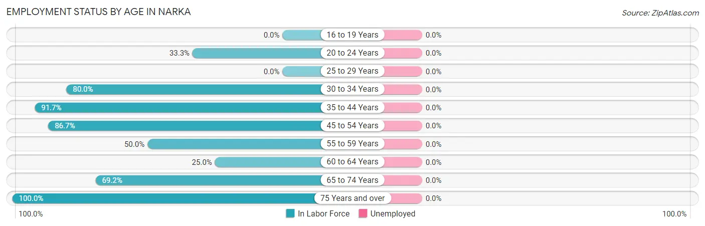 Employment Status by Age in Narka